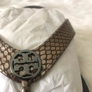 TORY BURCH METALLIC SANDAL